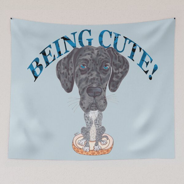 Item preview, GREAT DANE BEING CUTE designed and sold by BeritValk.