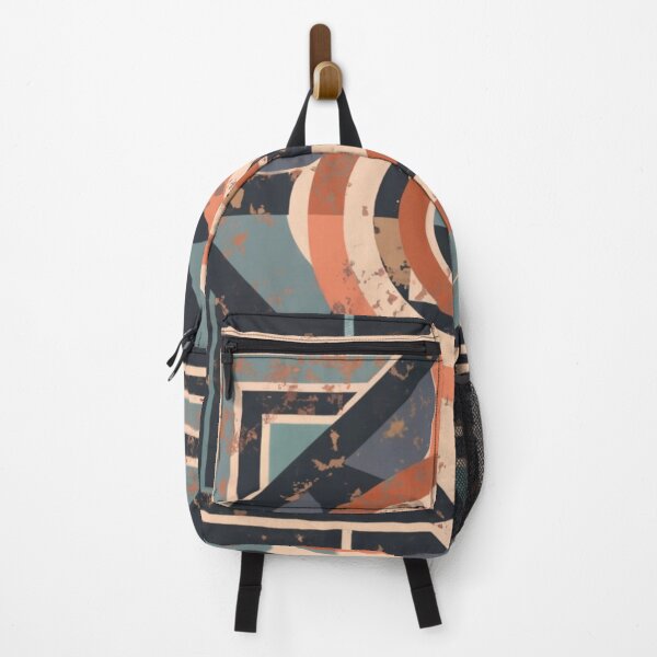 Item preview, Geometry in a retro style, with bright colors on a dark background, reminiscent of a panel. Perfect for enthusiasts of vintage aesthetics designed and sold by LittleOF Arty.