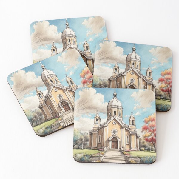 Item preview, Christian Art for Gifts of Catholic Church Painting - Church designed and sold by HeavenArtStudio.