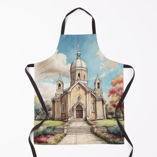 Item preview, Christian Art for Gifts of Catholic Church Painting - Church designed and sold by HeavenArtStudio.