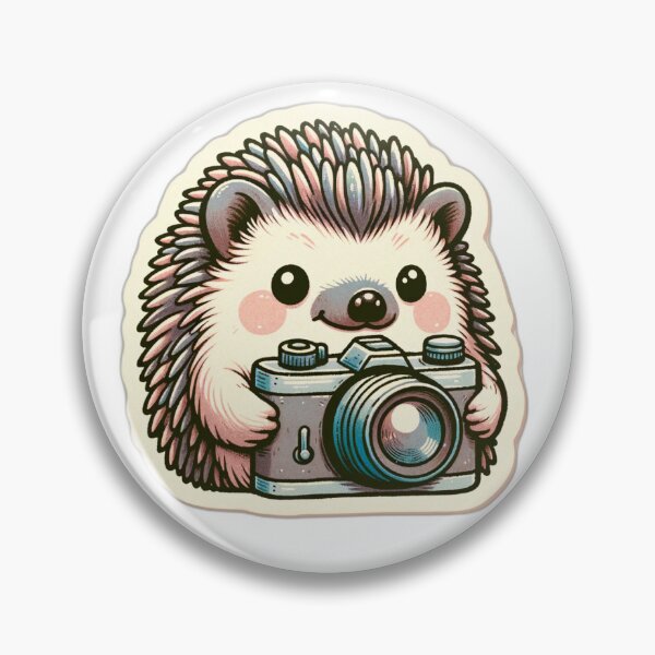 Item preview, Shutterbug Spikes: Hedgehog Photographer designed and sold by daneko.