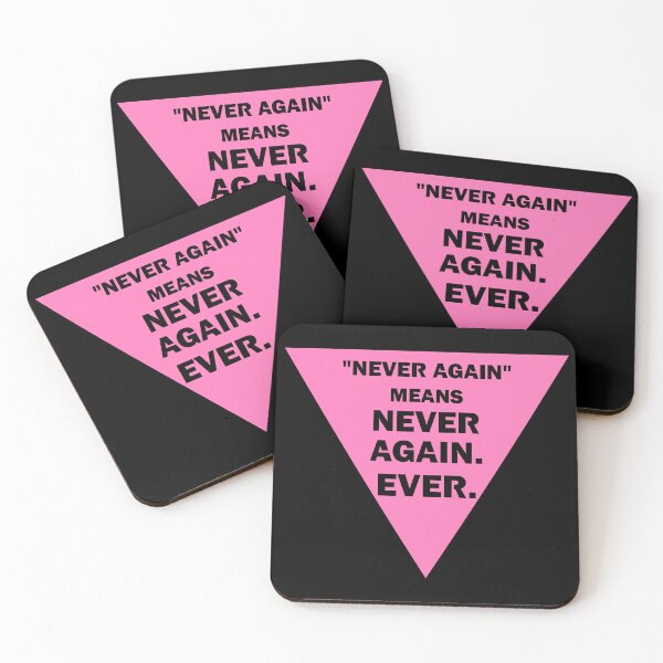 Item preview, Never Again Means Never Again (Pink Triangle) designed and sold by dysperdis.