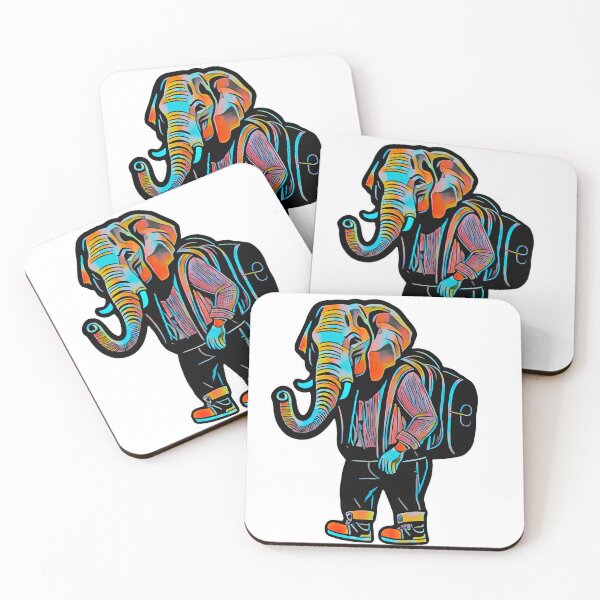 Item preview, Backpachyderm  designed and sold by StickAndTwisted.