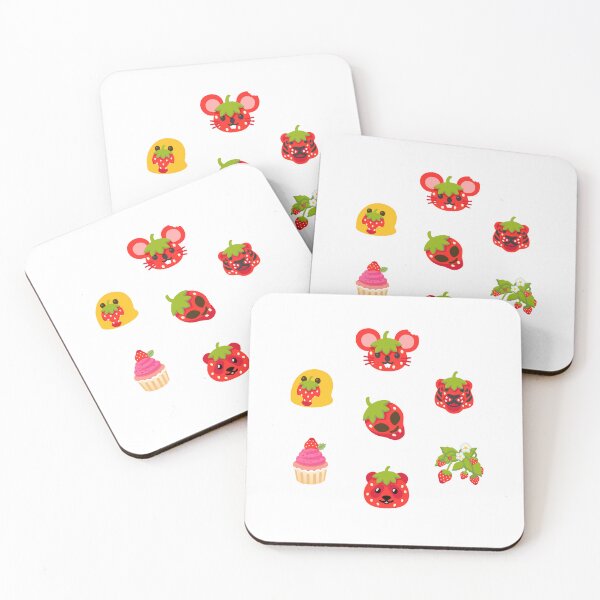 Item preview, Strawberry Emoji Pack of 7 designed and sold by Culture-Corner.