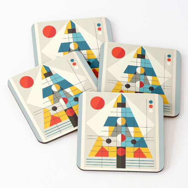 Item preview, Christmas Tree - Bauhaus style designed and sold by ARTLYF.
