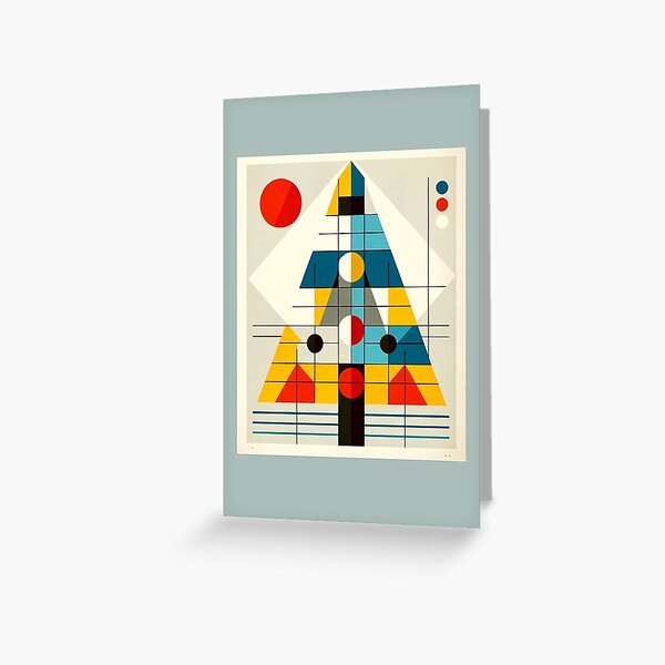 Item preview, Christmas Tree - Bauhaus style designed and sold by ARTLYF.