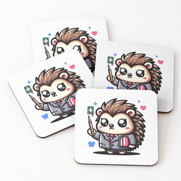 Item preview, Charming Kawaii Hedgehog Teacher - Cute Educator Art designed and sold by PuffPuffPrint.
