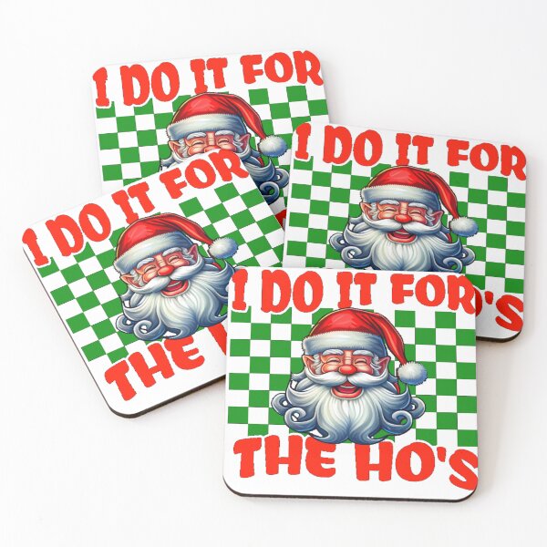 Item preview, I Do It For The Ho's Funny Inappropriate Christmas Men Santa designed and sold by H-ALPHA.