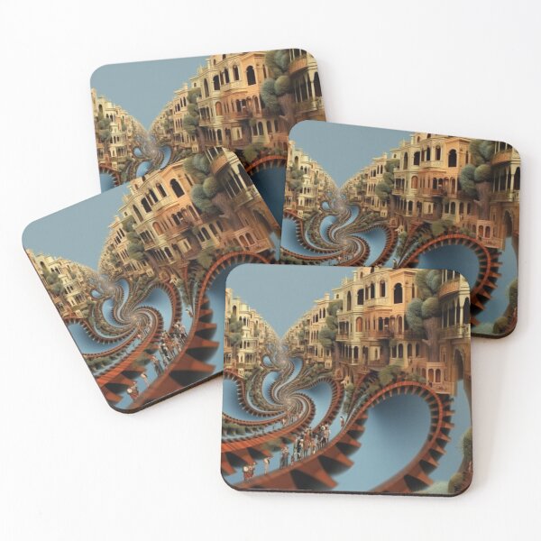 Item preview, A Town In Trouble - Attacked by Pure Mathematical Facts - Fractal designed and sold by shakespeare1212.
