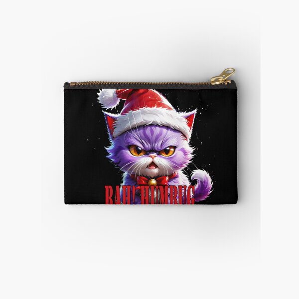 Item preview, Bah Humbug angry kitten with 'Purple  Rage Edition. designed and sold by leyfinder.