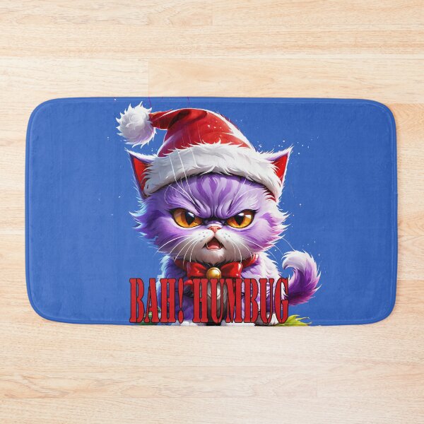 Item preview, Bah Humbug angry kitten with 'Purple  Rage Edition. designed and sold by leyfinder.