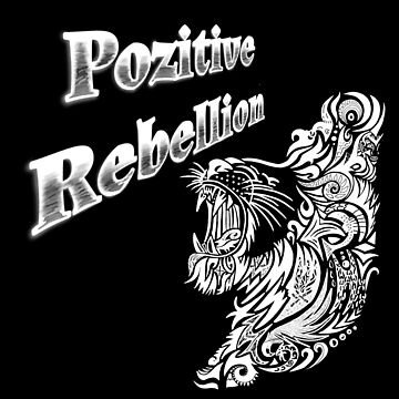 Artwork thumbnail, Pozitive Rebellion Black&White Lion by MeaganMaria