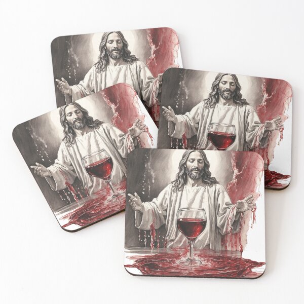Item preview, Christian Art of Jesus Changes Water Into Wine - Jesus designed and sold by HeavenArtStudio.
