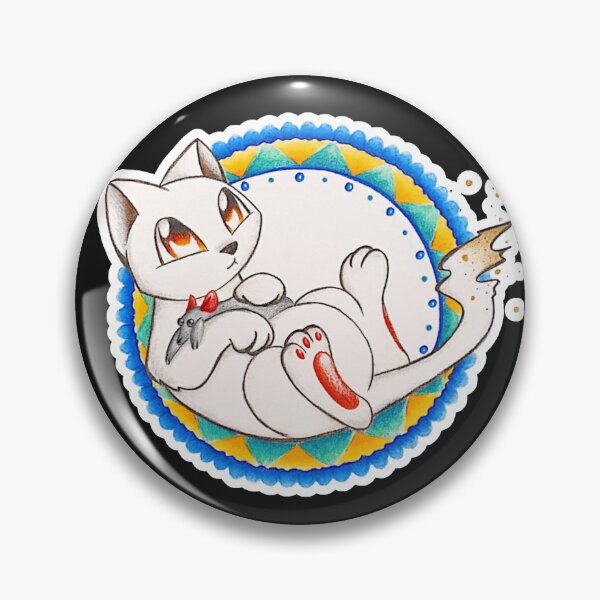 Item preview, Cute cat in Mandala anime style designed and sold by AnetaArtist.