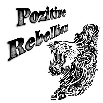 Artwork thumbnail, Pozitive Rebellion White&Black Lion by MeaganMaria