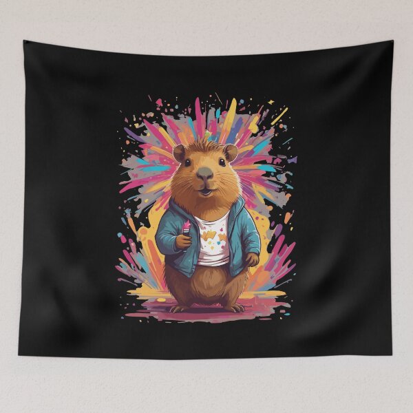 Item preview, Color the world with capybara. Capybara paint party designed and sold by twisted-dot.
