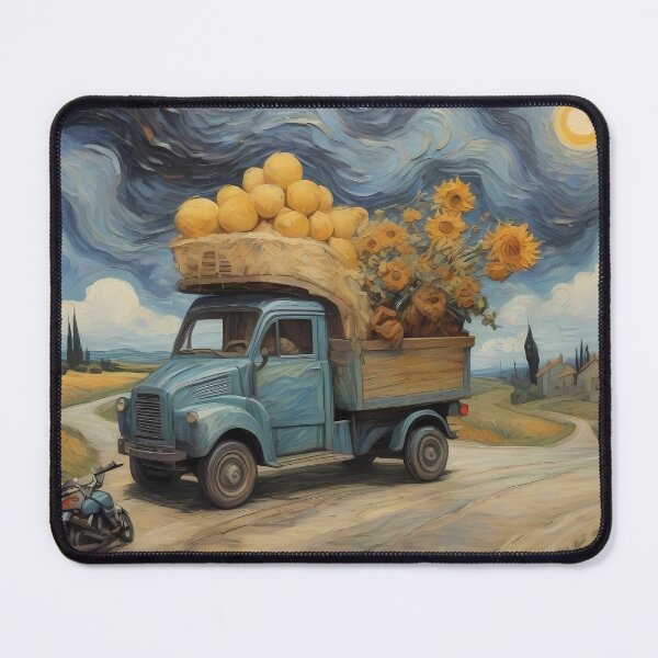 Item preview, Car and motorcycle Van Gogh style  designed and sold by Ahmedhazem12.