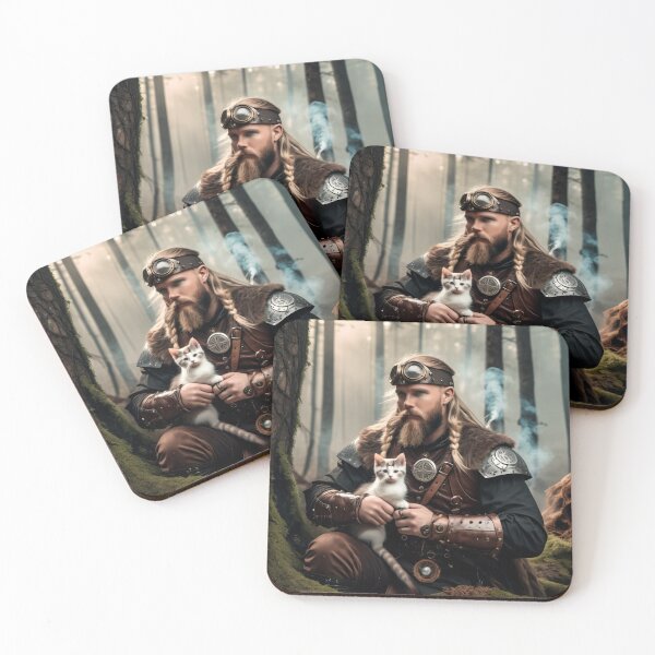 Item preview, Majestic Viking, Tender Warrior, Kitty's Comrade designed and sold by MoonShroomPrint.