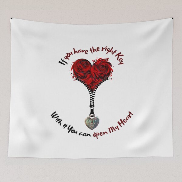 Item preview, If You have the right key you can get My Heart. man, woman, disposition, mood, quote, typography. designed and sold by 2012DreamVision.