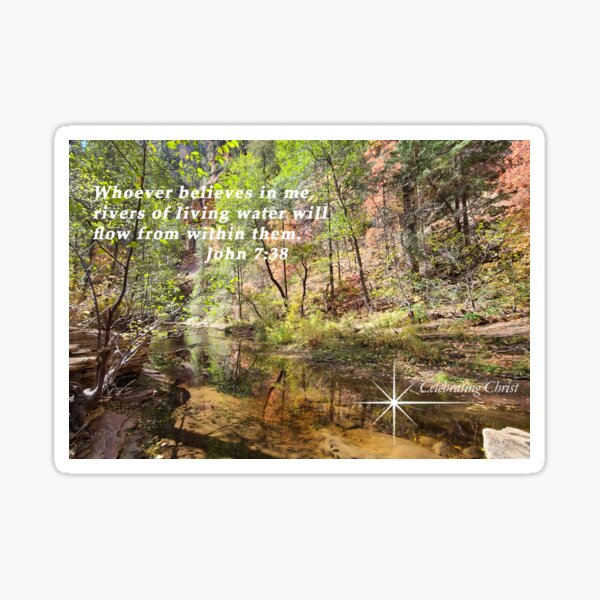 W. Fork Oak Creek Trail Sedona 2, From CelebratingChrist.com, ccnow.info Sticker