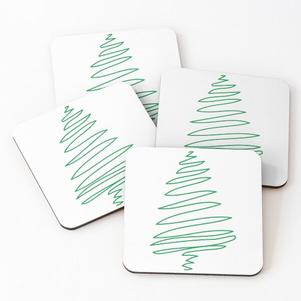 Item preview, Light green Christmas tree scribble designed and sold by Jules Mars.