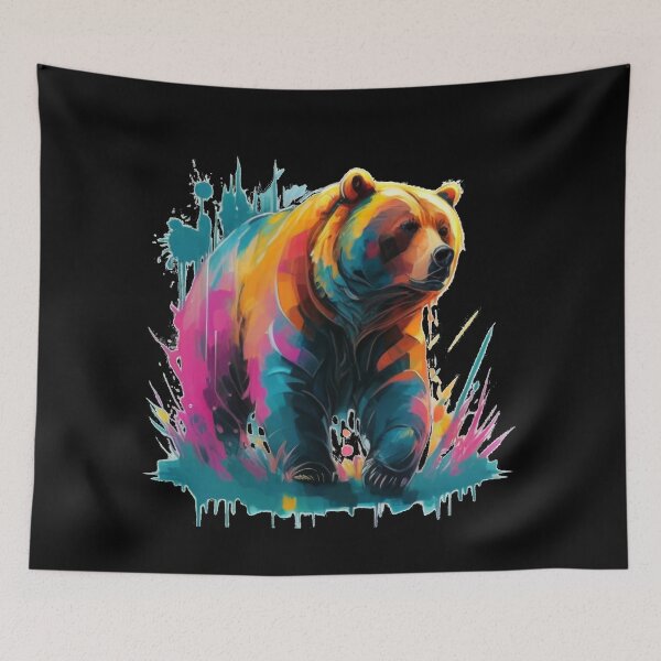 Item preview, Colorful Wild Bear designed and sold by PixelRealm.