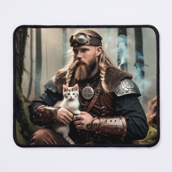 Item preview, Majestic Viking, Tender Warrior, Kitty's Comrade designed and sold by MoonShroomPrint.