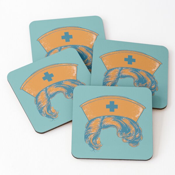 Item preview, Neuro Nurse Side Profile Retro Colors Vintage Aesthetic Nursing Appreciation Gift for her designed and sold by CORINNE W.