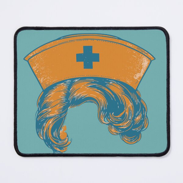 Item preview, Neuro Nurse Side Profile Retro Colors Vintage Aesthetic Nursing Appreciation Gift for her designed and sold by CORINNE W.