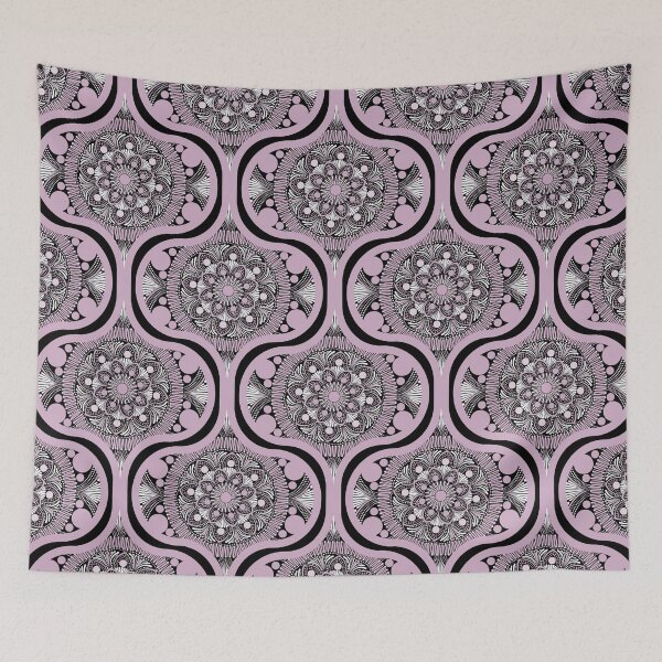 Item preview, Intangible Pink Lavender Dot Mandala Ogee designed and sold by Triplicate Limited.