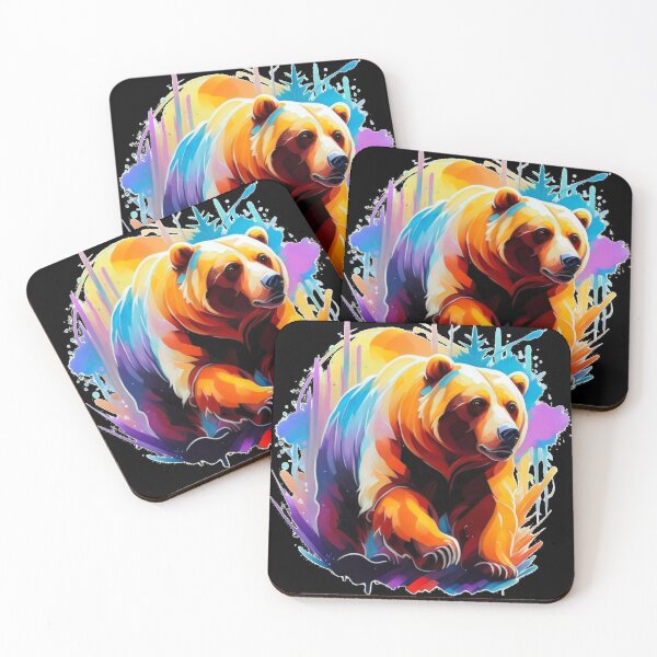 Item preview, Colorful Wild Bear designed and sold by PixelRealm.