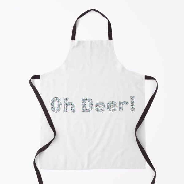 Item preview, Oh Deer! Whimsical Christmas Lettering Blue & White designed and sold by ara-designs.