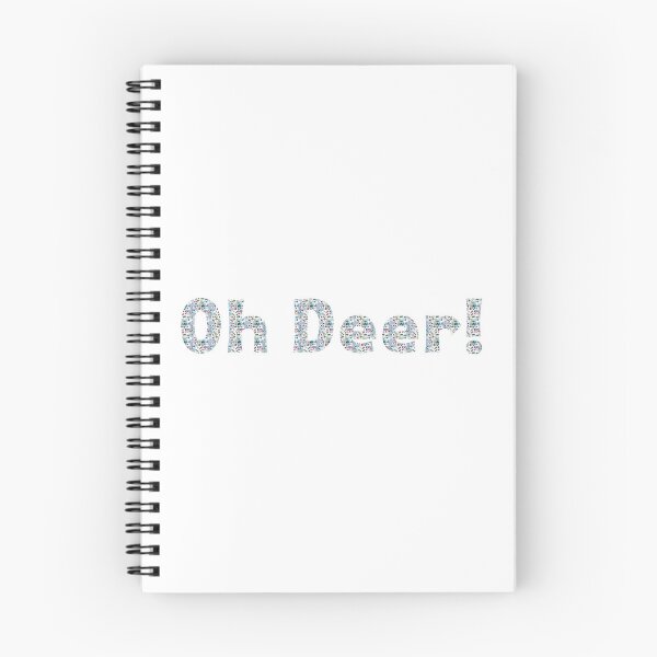 Item preview, Oh Deer! Whimsical Christmas Lettering Blue & White designed and sold by ara-designs.