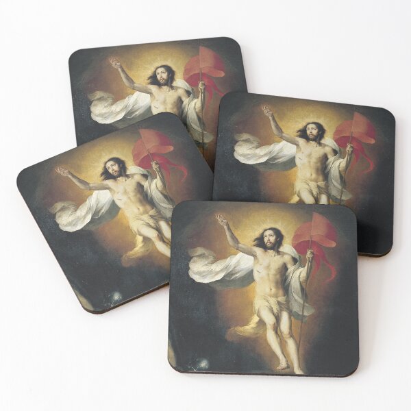 Item preview, Christian Art of Esteban Murillo - Resurrection of Jesus designed and sold by HeavenArtStudio.
