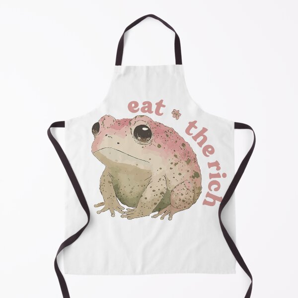 Item preview, Eat the rich - pink frog designed and sold by EmeraldeaArt.