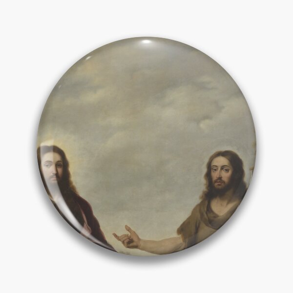 Item preview, Christian Art of Estéban Murillo - Saint John the Baptist Pointing to Christ - Jesus designed and sold by HeavenArtStudio.