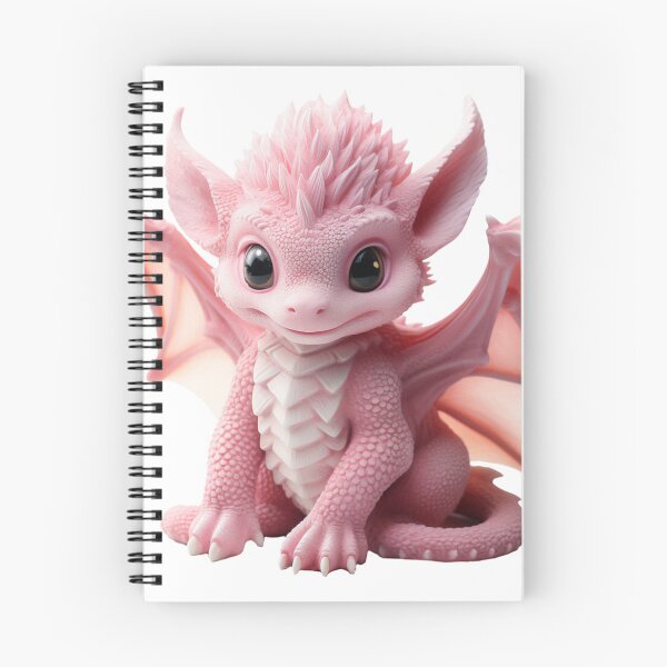Item preview, Realistic Artwork of a Cute Pink Baby Dragon designed and sold by CuteopiaGallery.