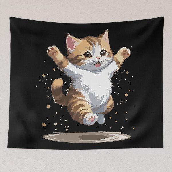 Item preview, Dancing cute kitty designed and sold by InstaCreatives.