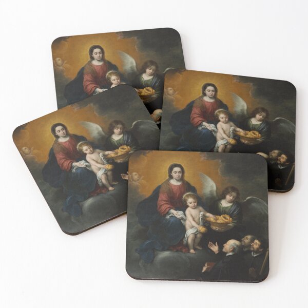 Item preview, Christian Art of Esteban Murillo, The Infant Christ Distributing Bread to the Pilgrims - Jesus designed and sold by HeavenArtStudio.