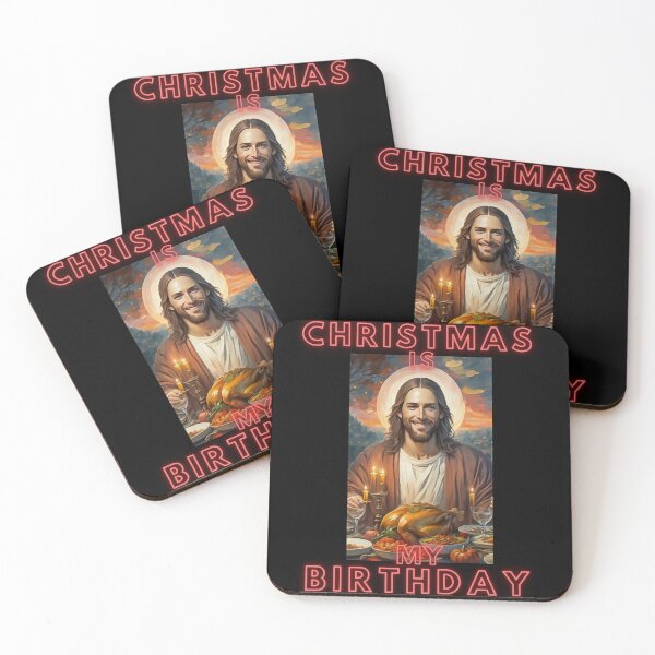 Item preview,  Christmas is Jesus Birthday  on Christmas Party funny christian gifts designed and sold by thankful-loco.