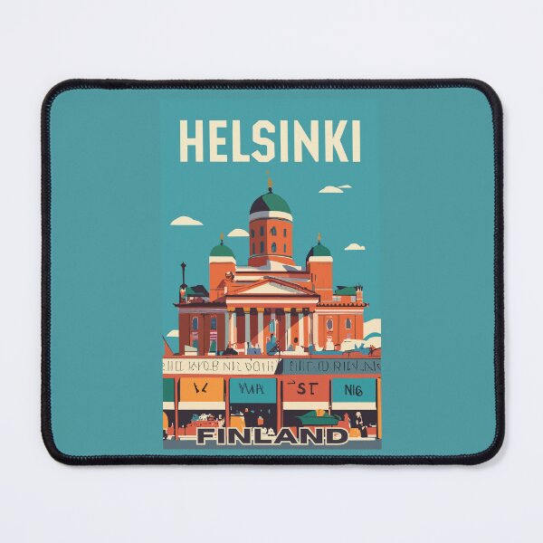Item preview, A Vintage Travel Art of Helsinki - Finland  designed and sold by GoodOldVintage.