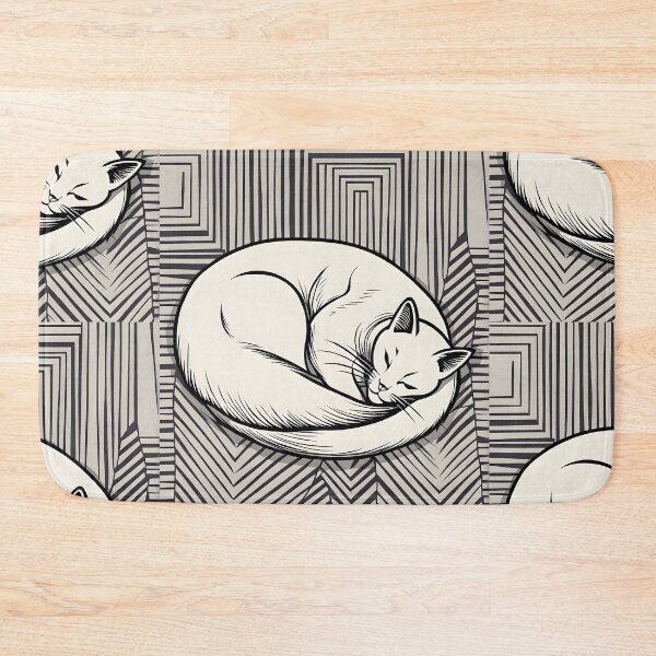 Item preview, Sleeping Cat Vivid Black Adn white designed and sold by Catophile.