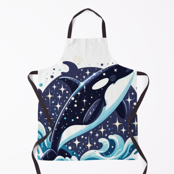 Item preview, Orca Jumping Out Of Sparkly Water designed and sold by FuzyFriendHaven.