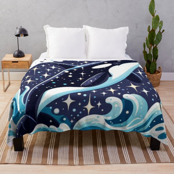 Item preview, Orca Jumping Out Of Sparkly Water designed and sold by FuzyFriendHaven.