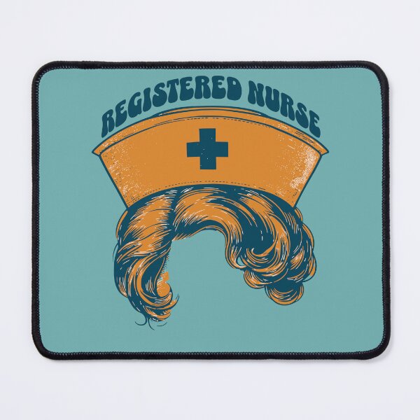 Item preview, Registered Nurse Side Profile Retro Colors Vintage Aesthetic Nursing Appreciation Gift for her designed and sold by CORINNE W.