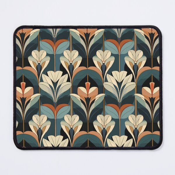 Item preview, art deco lilies pattern designed and sold by darkartsflowers.