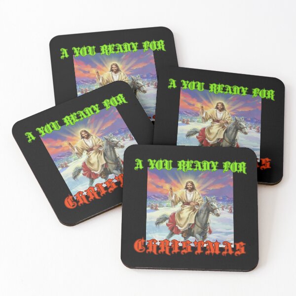 Item preview,  Are you ready for christmas Jesus on horse funny christian for xmas designed and sold by thankful-loco.