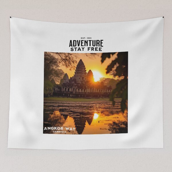 Item preview, Angkor Wat Cambodia Adventure Travel Backpacking Design designed and sold by All1Mod.