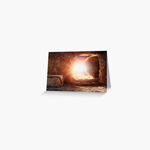 Item preview, Copy of Empty tomb of jesus at sunrise with stone background designed and sold by Modern-Tropical.