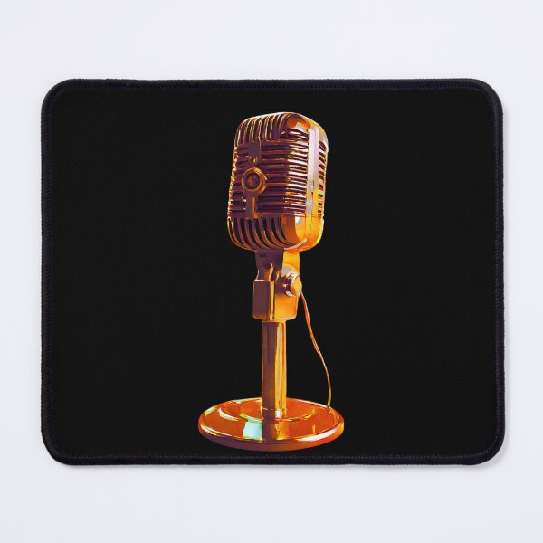 Item preview, Beautiful Gold Old Microphone designed and sold by Aquillashop.